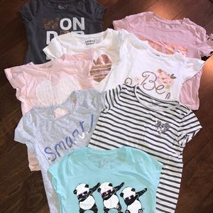 Set of 8 Girls T-shirts